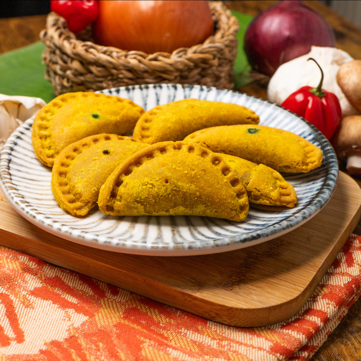 Bulk Cocktail Size Vegan Jamaican Curry Patties