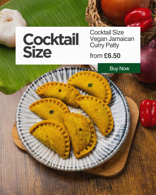 Cocktail Size Vegan Jamaican Curry Patty